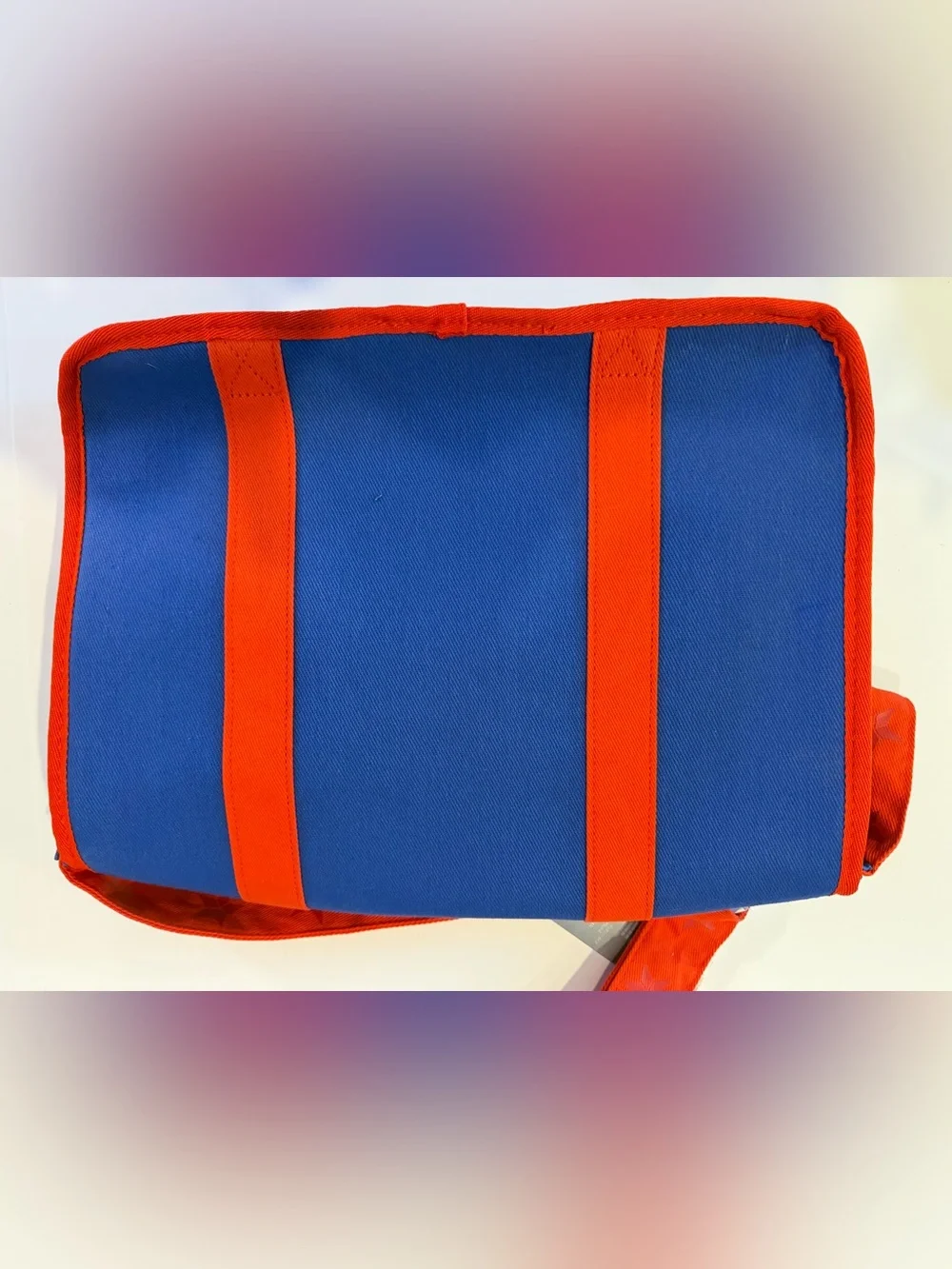 Disney Parks Marvel Red and Blue Captain America Messenger Bag!